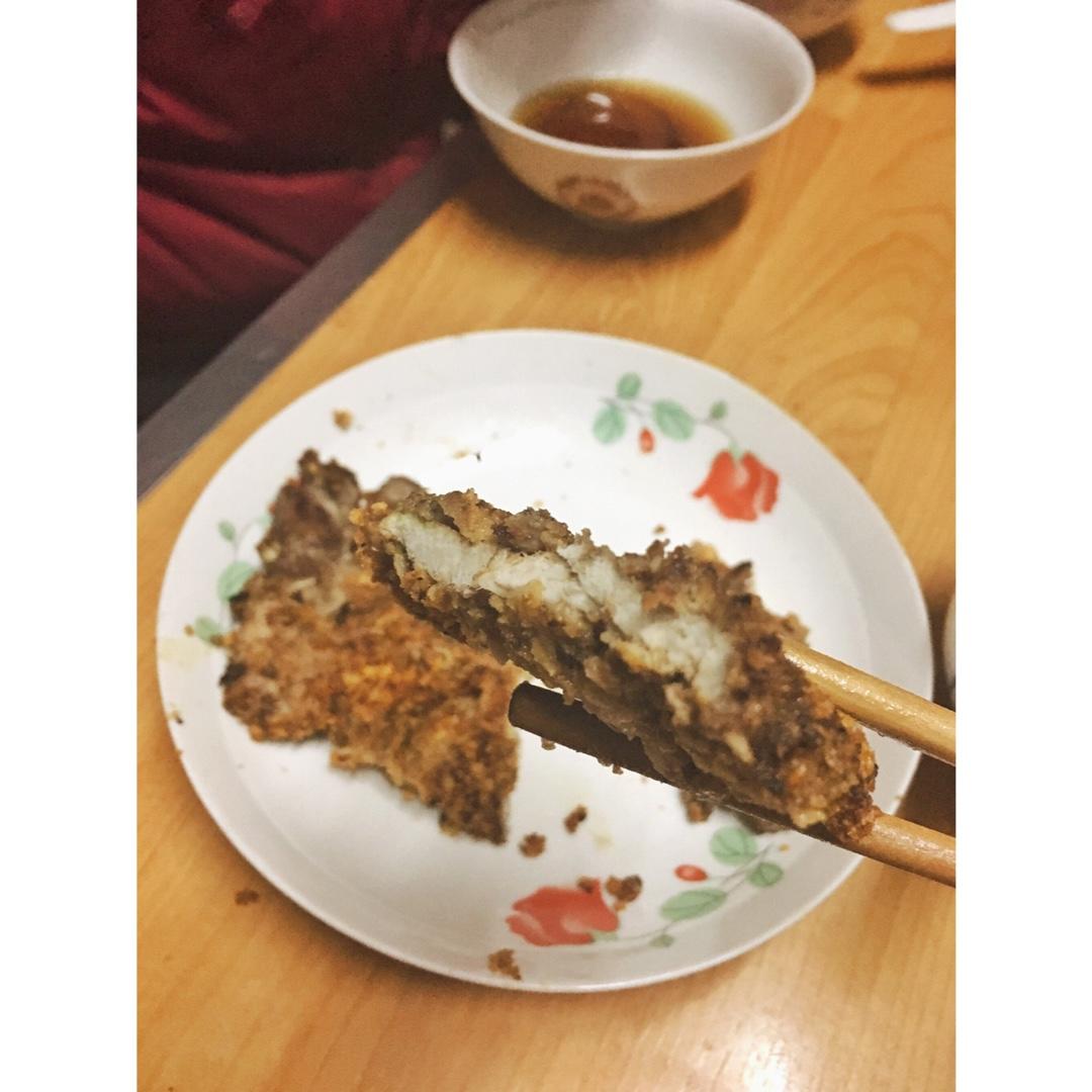 健康少油烤猪排