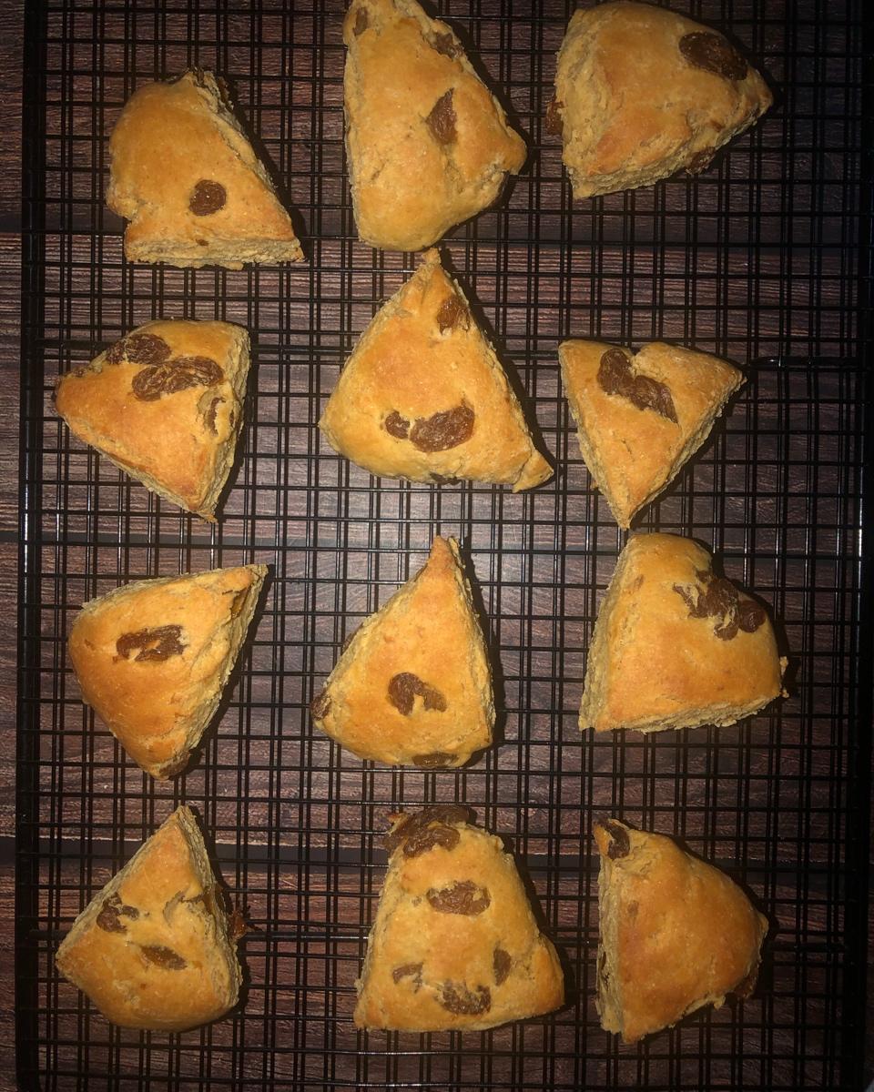 特浓奶盐酵母葡萄干全麦司康【健康小食】