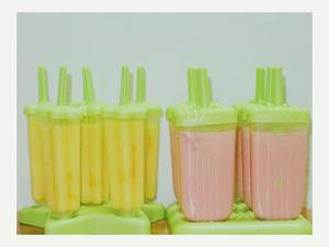 西瓜牛奶冰棒/芒果牛奶冰棒的做法 步骤2