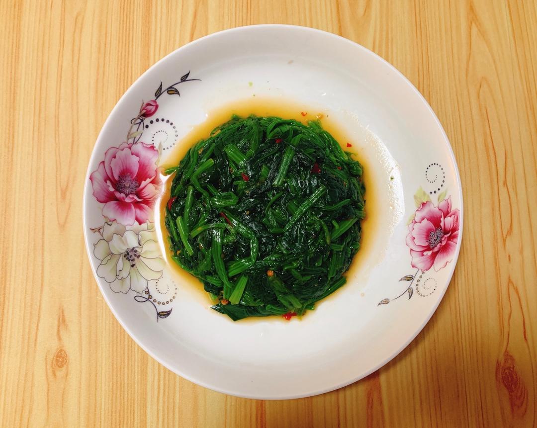 凉拌菠菜