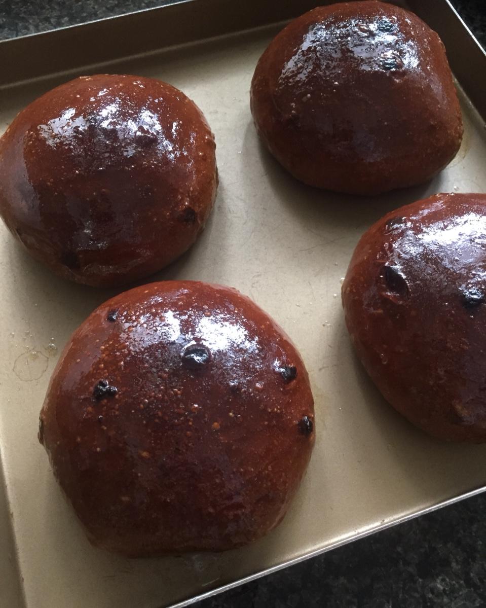 九妹麻麻做的黑眼豆豆面包