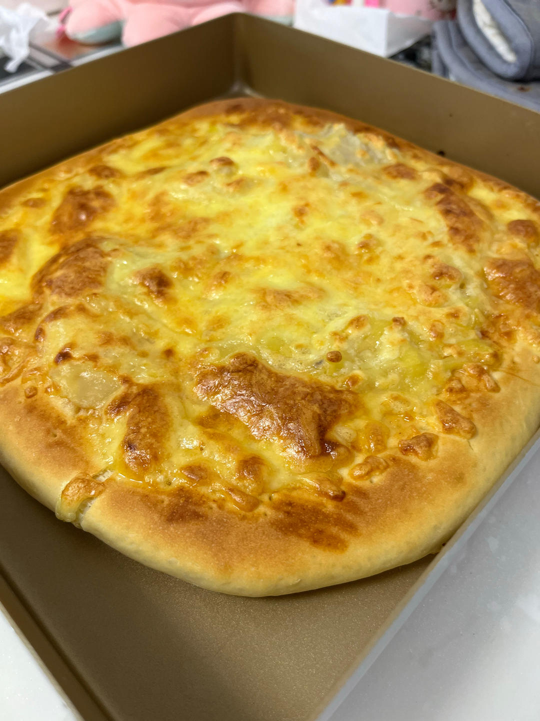 手抓饼芝士肉松派【9月北鼎烤箱食谱】