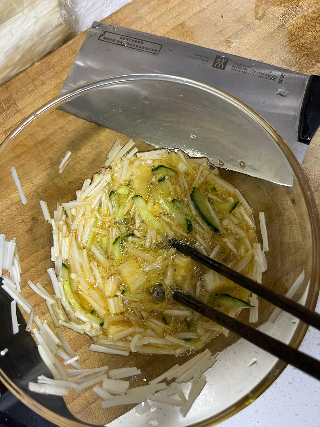 金针菇蛋饼