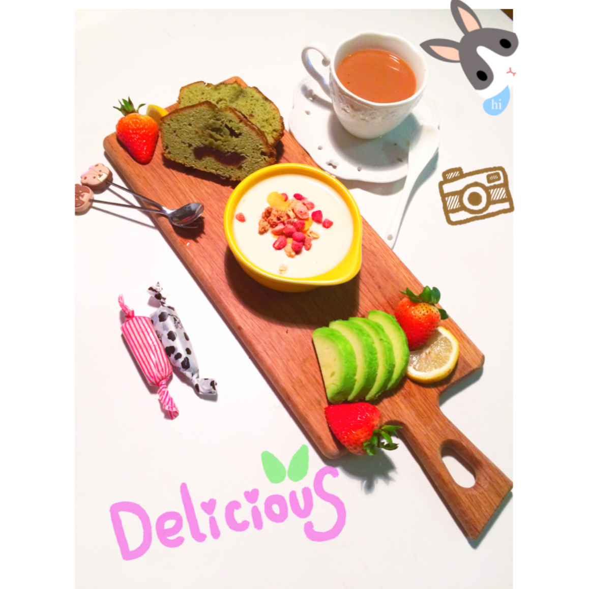 抹茶豆沙磅蛋糕