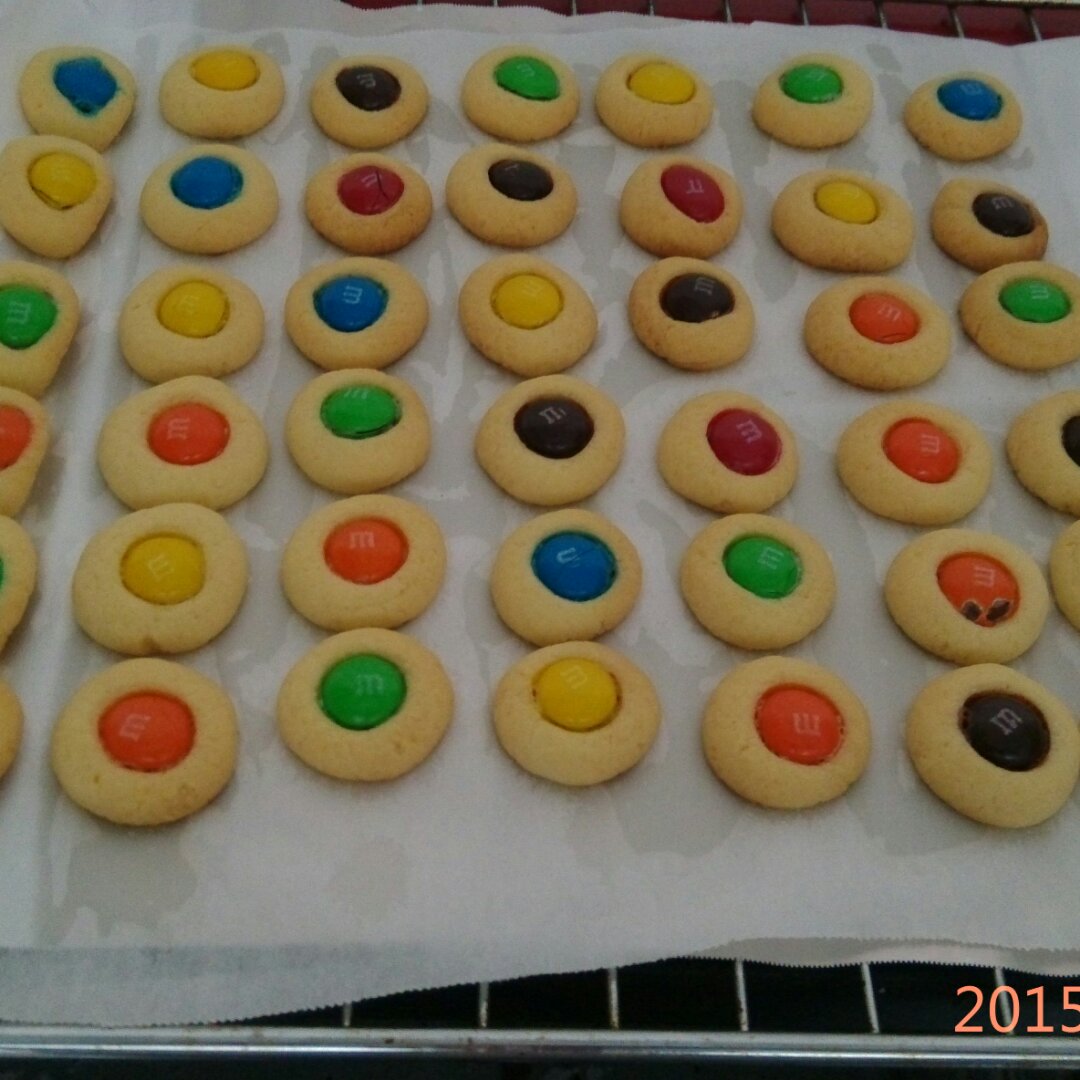 椰子味迷你MM豆曲奇小饼