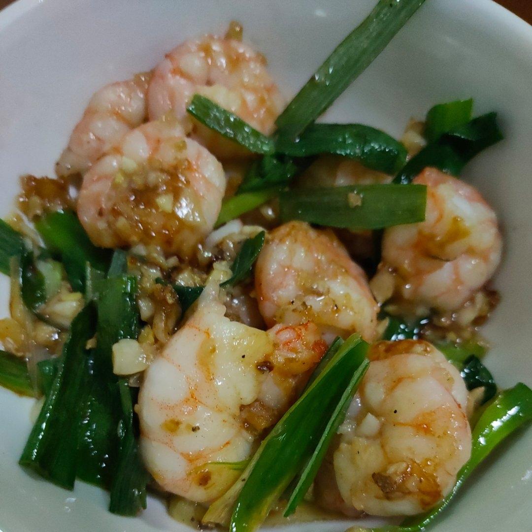 葱爆虾仁