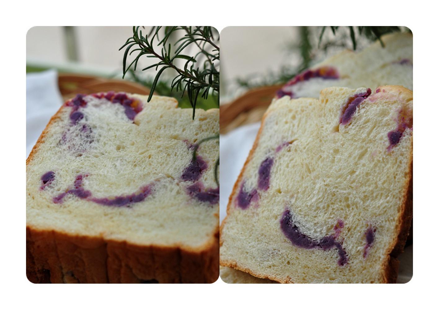 紫薯花式面包的做法
