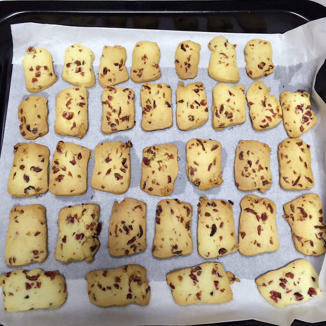 低糖少油版蔓越莓饼干