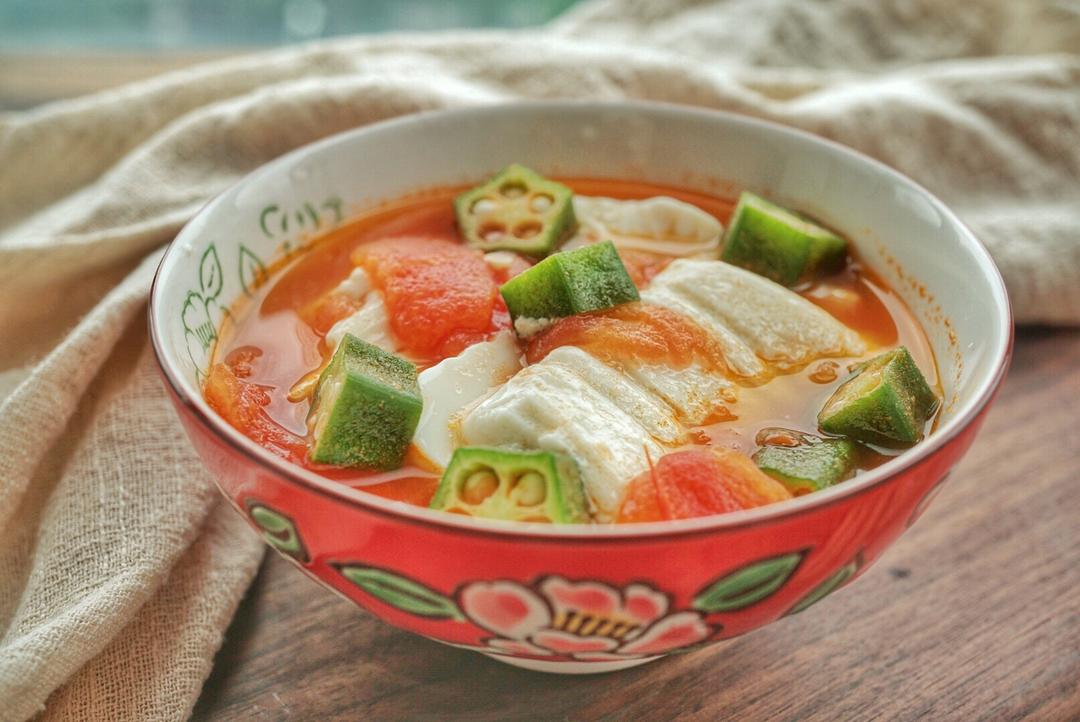 消暑低卡蕃茄豆腐汤