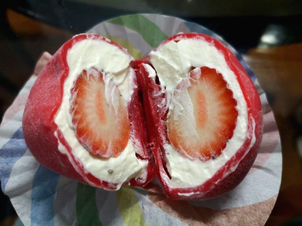 超好吃❗️抹茶红豆雪媚娘冰激凌