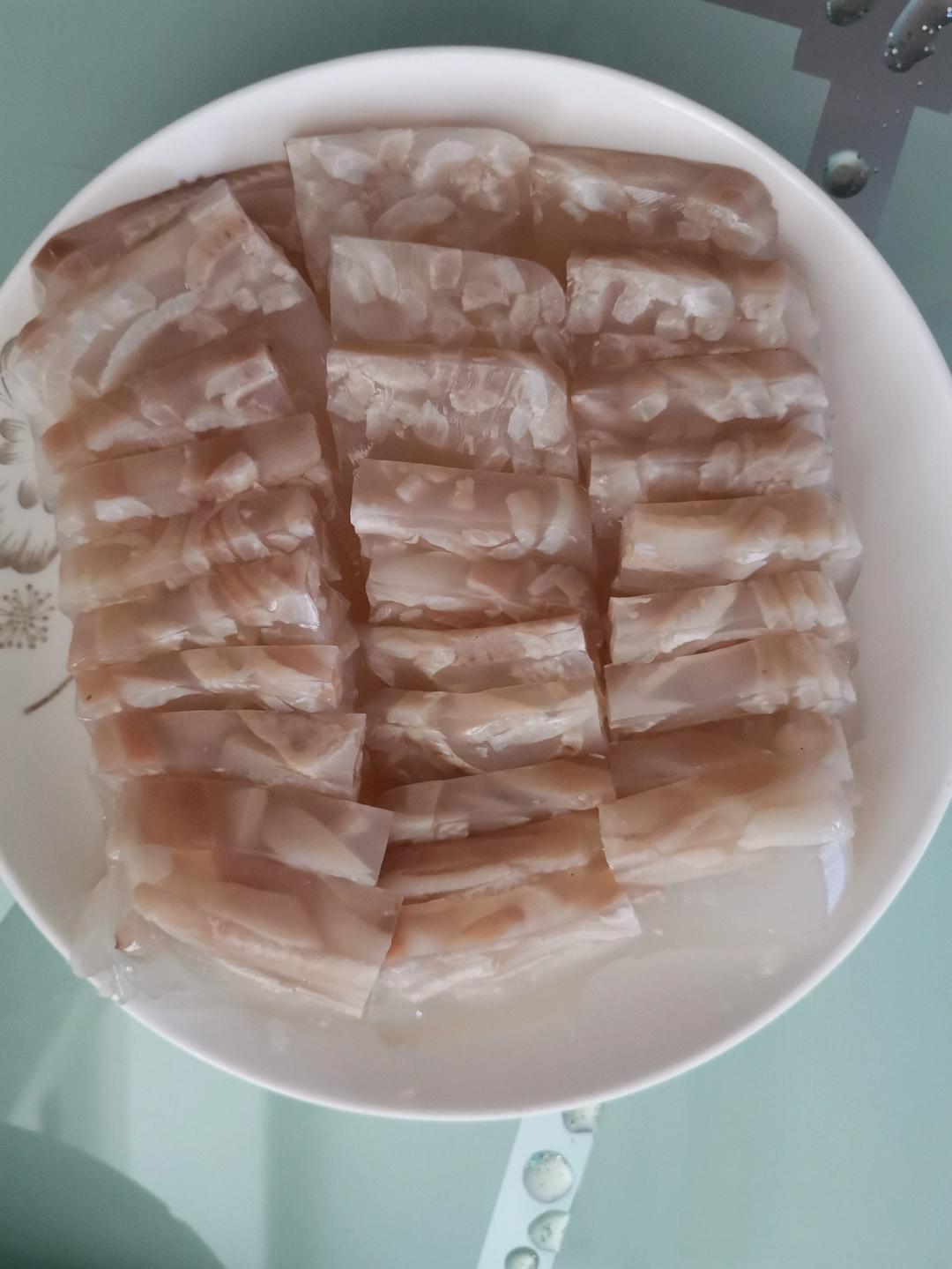 水晶肉皮冻