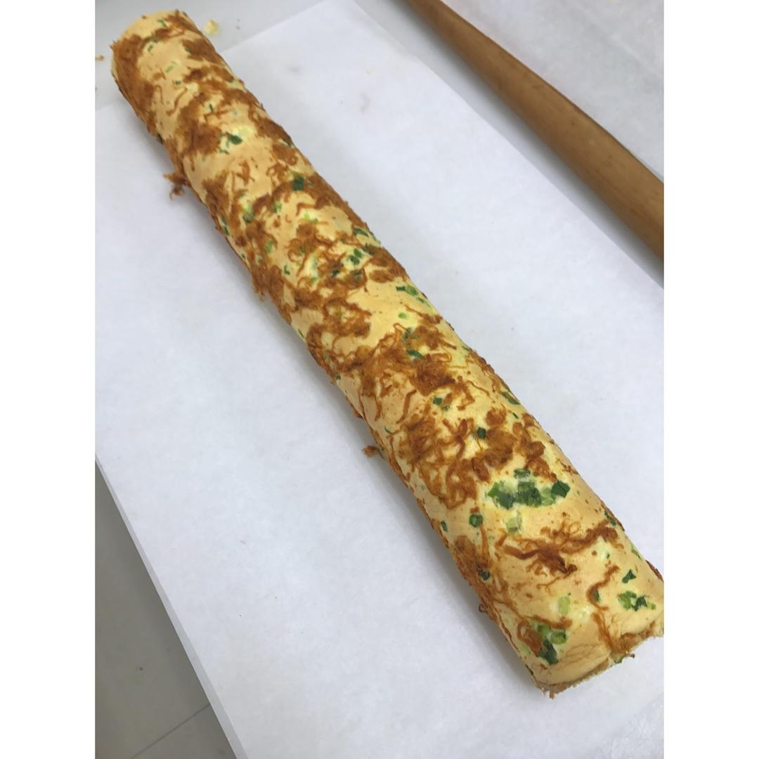 香葱肉松肥蛋糕卷～