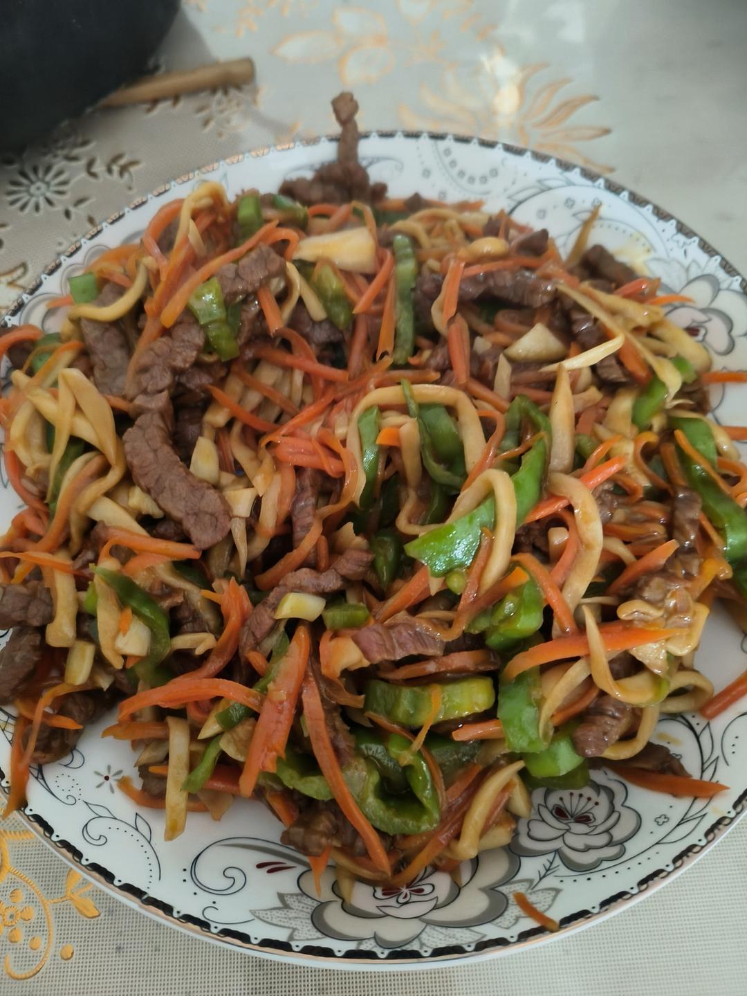 好吃到停不下来的爆炒牛肉丝