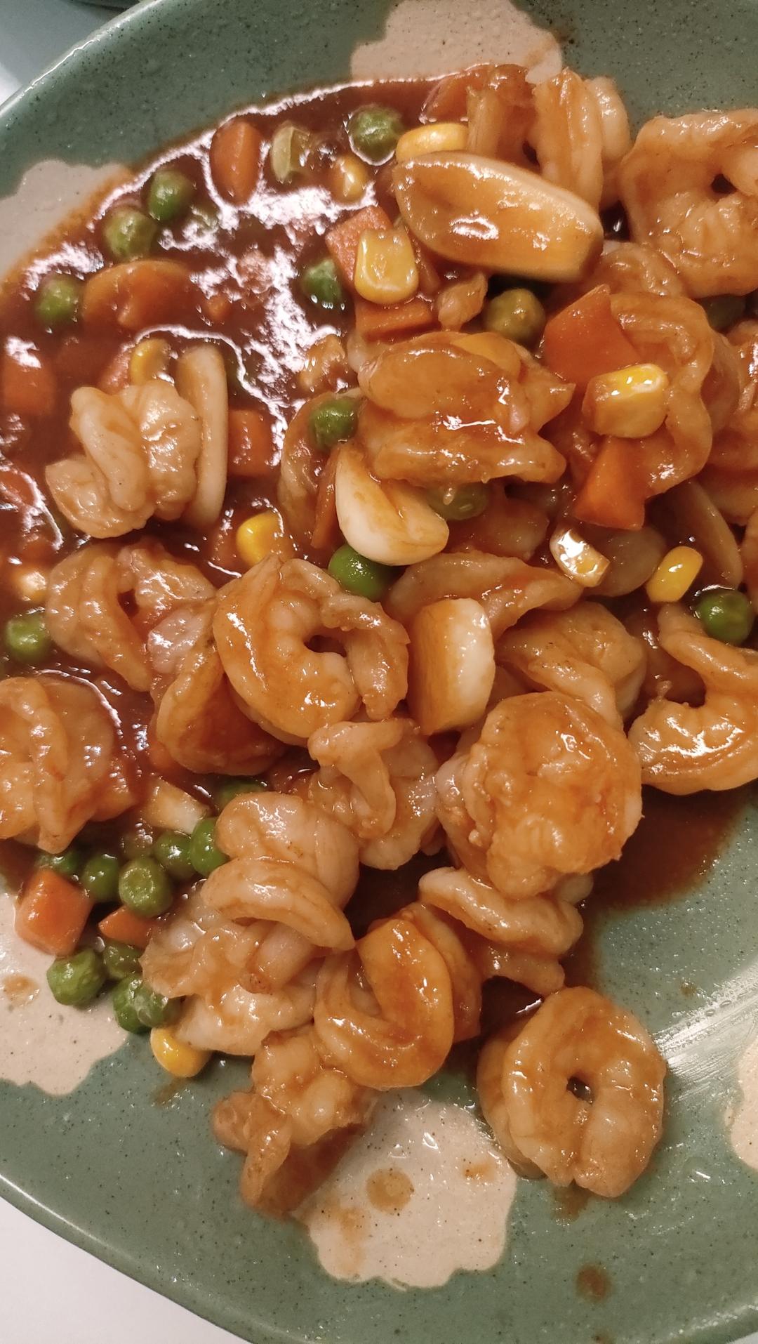 茄汁大虾仁🍤