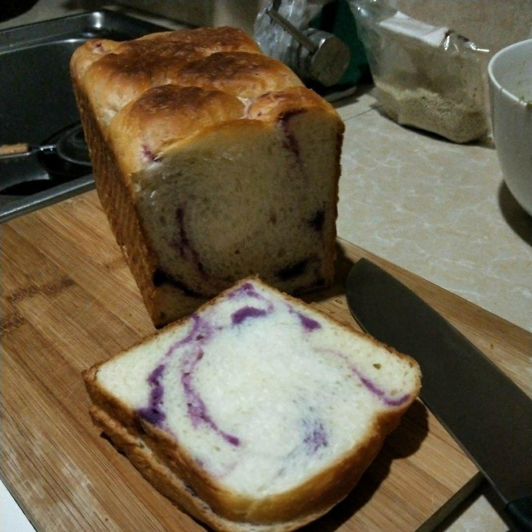 紫薯大理石纹吐司