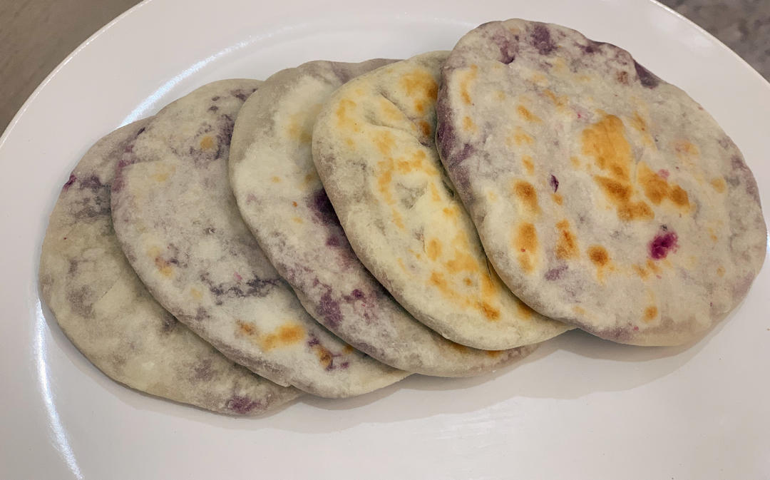 简单易做的紫薯饼
