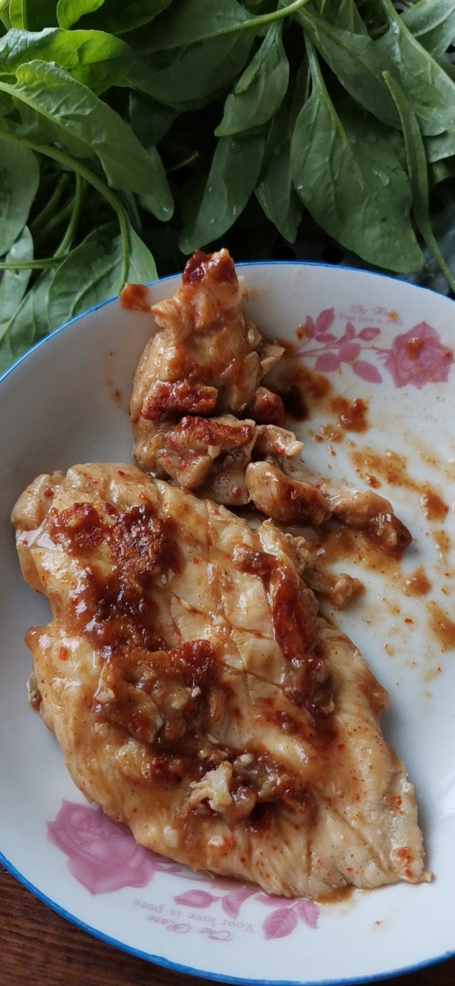 不放一滴油煎超级嫩的孜然鸡胸肉❗️减脂瘦身