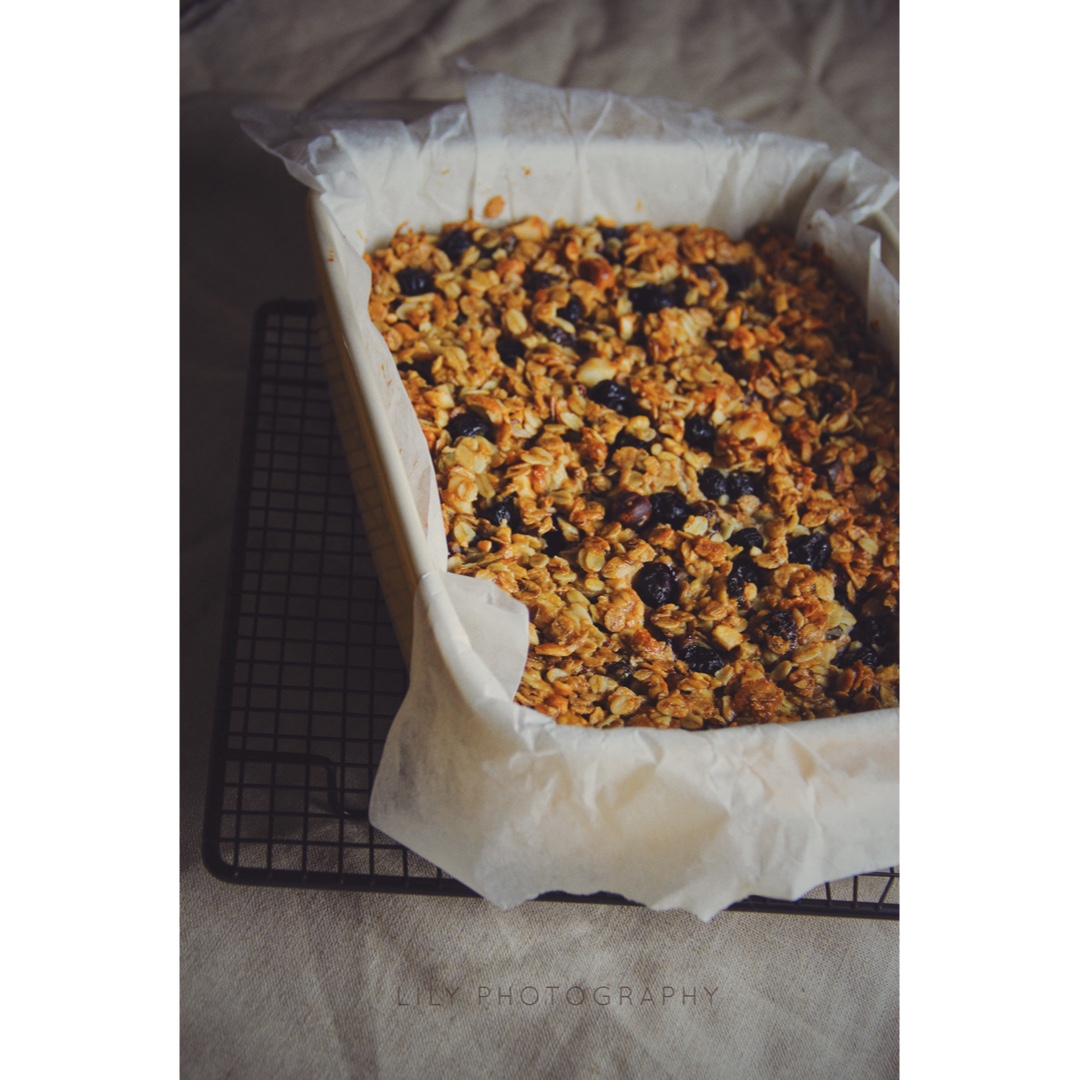 蓝莓燕麦能量饼--消灭燕麦的有趣吃法