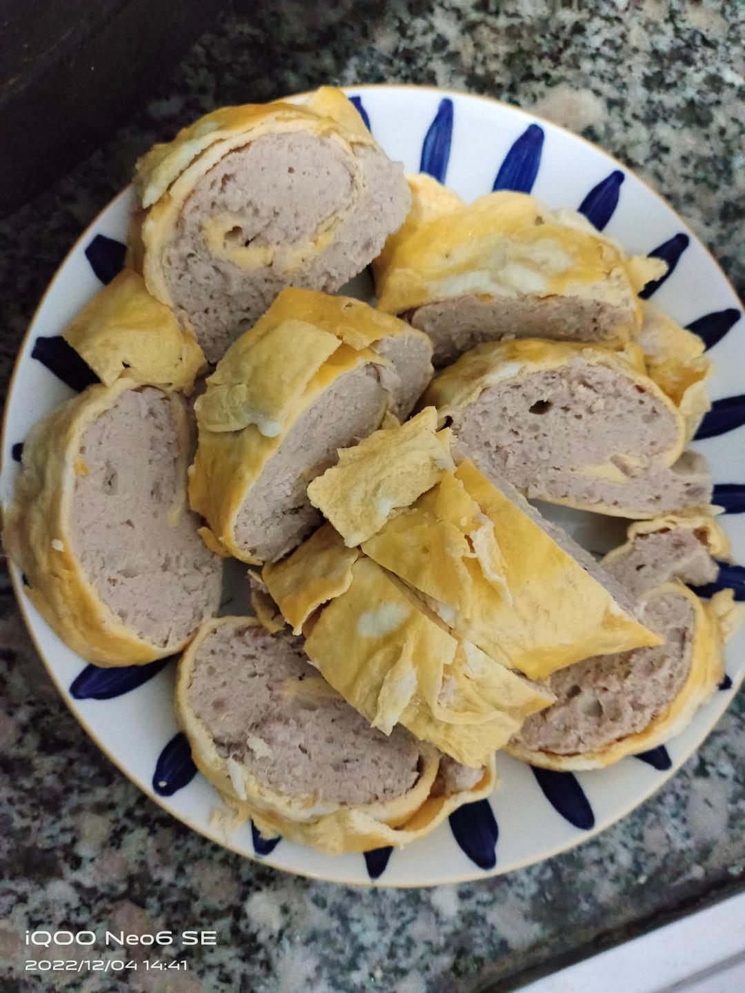 宝宝蛋皮肉卷  儿童肉蛋卷 婴幼儿鸡蛋肉卷《一岁以上宝宝辅食》卷尖 蒸鸡蛋皮卷肉午餐肉