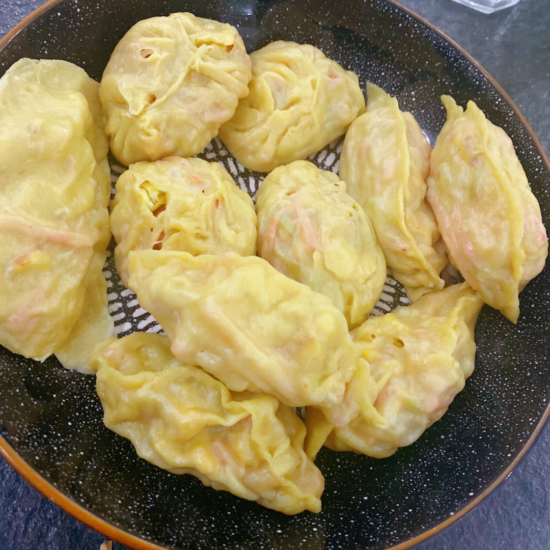 青椒火腿蒸包