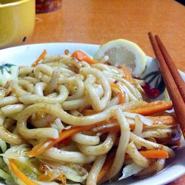 什锦炒乌冬面