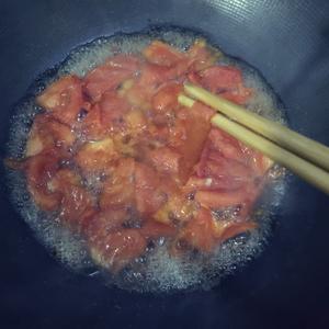 减油完美版番茄蛋汤的做法 步骤3