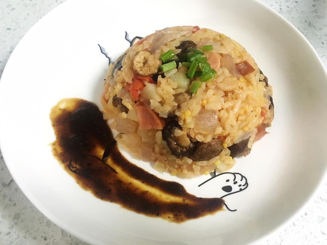星期一：整颗西红柿饭