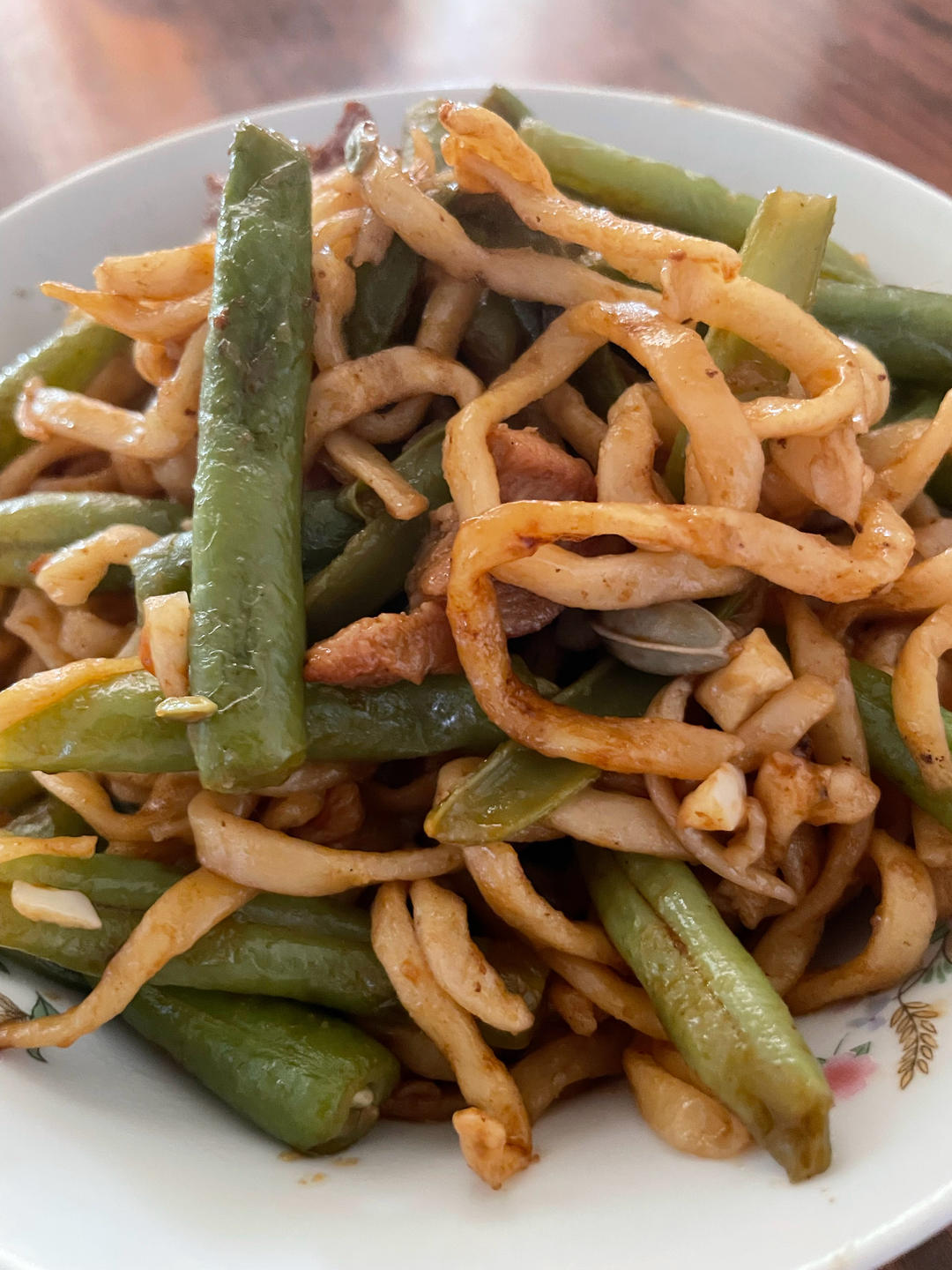 地道老北京扁豆焖面 豆角焖面 太好吃小心吃撑哦