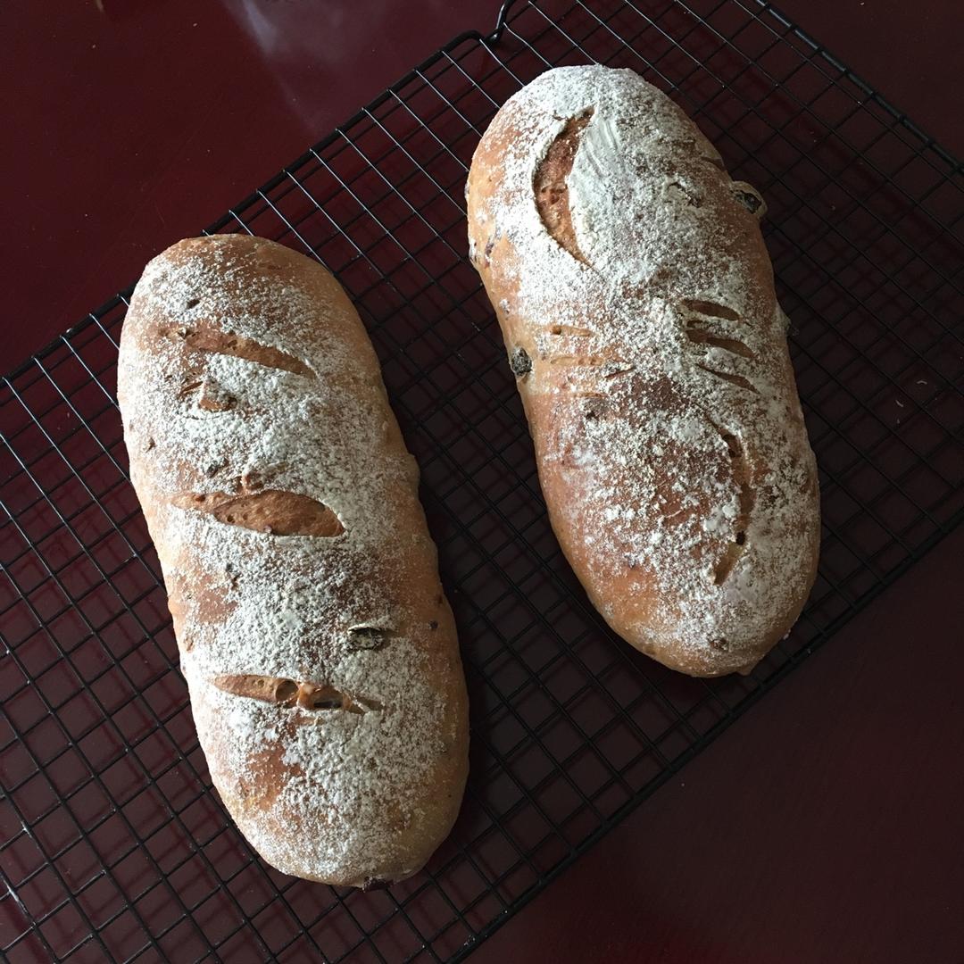 全麦核桃包～软欧包