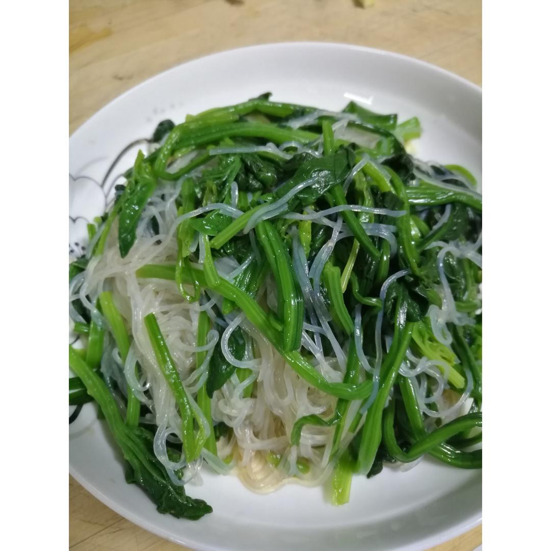 菠菜拌粉丝