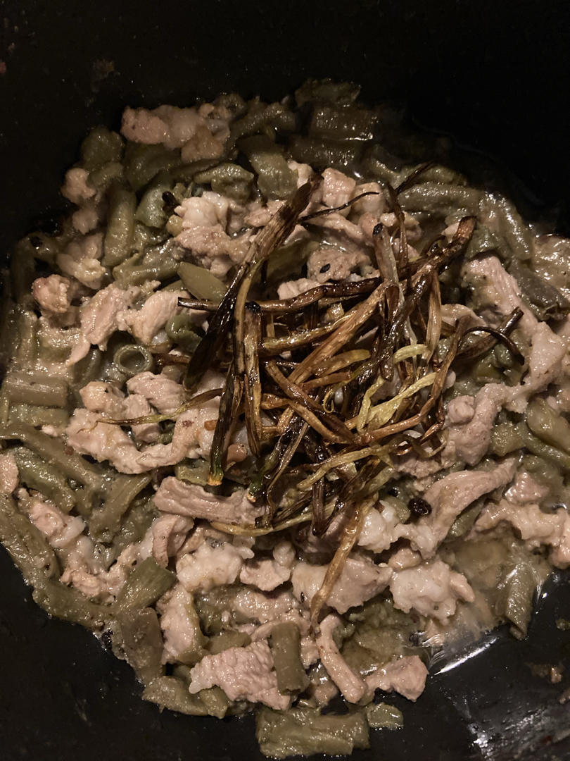 酸豆角炒肉末