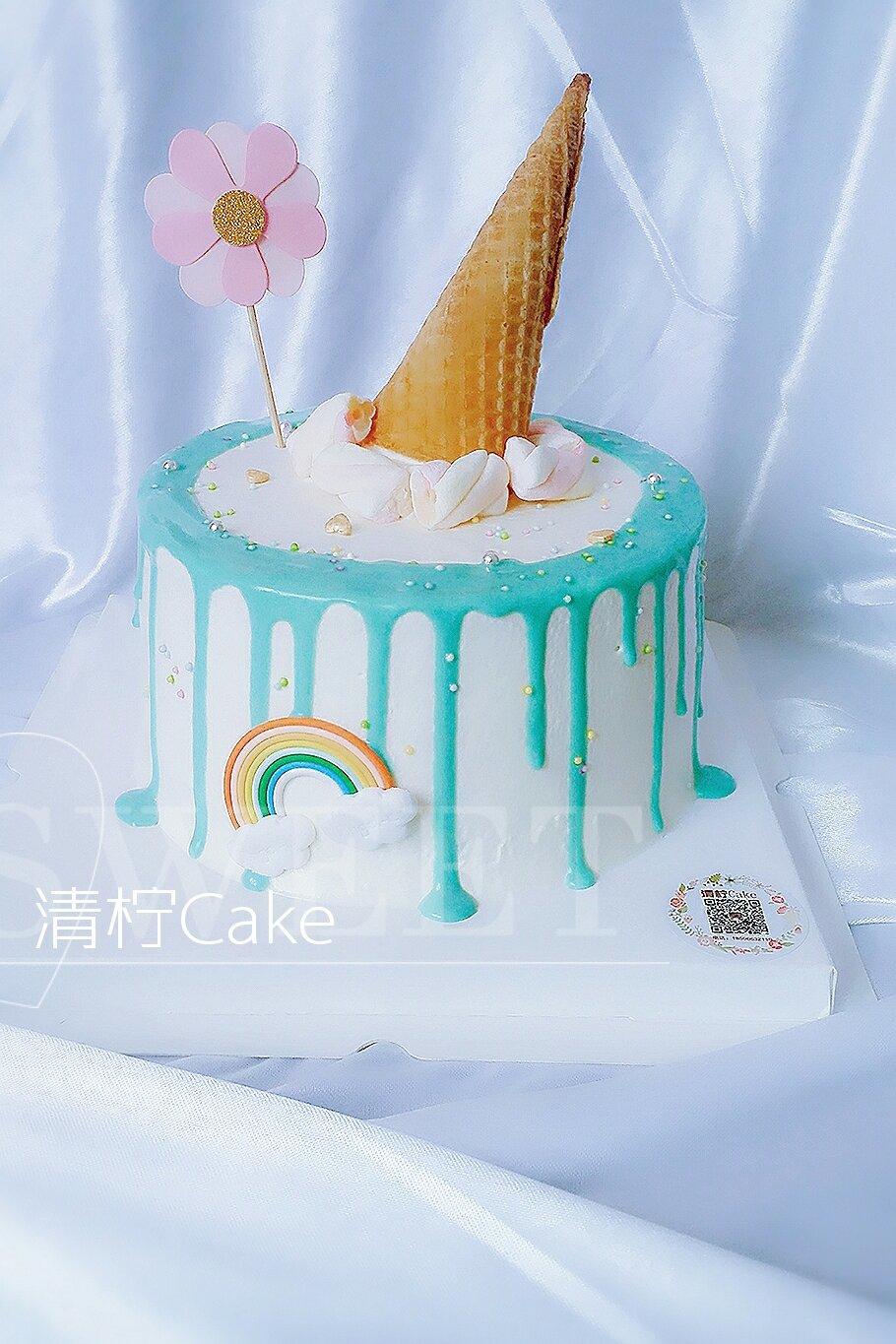 简单快手又美丽的芝士淋面