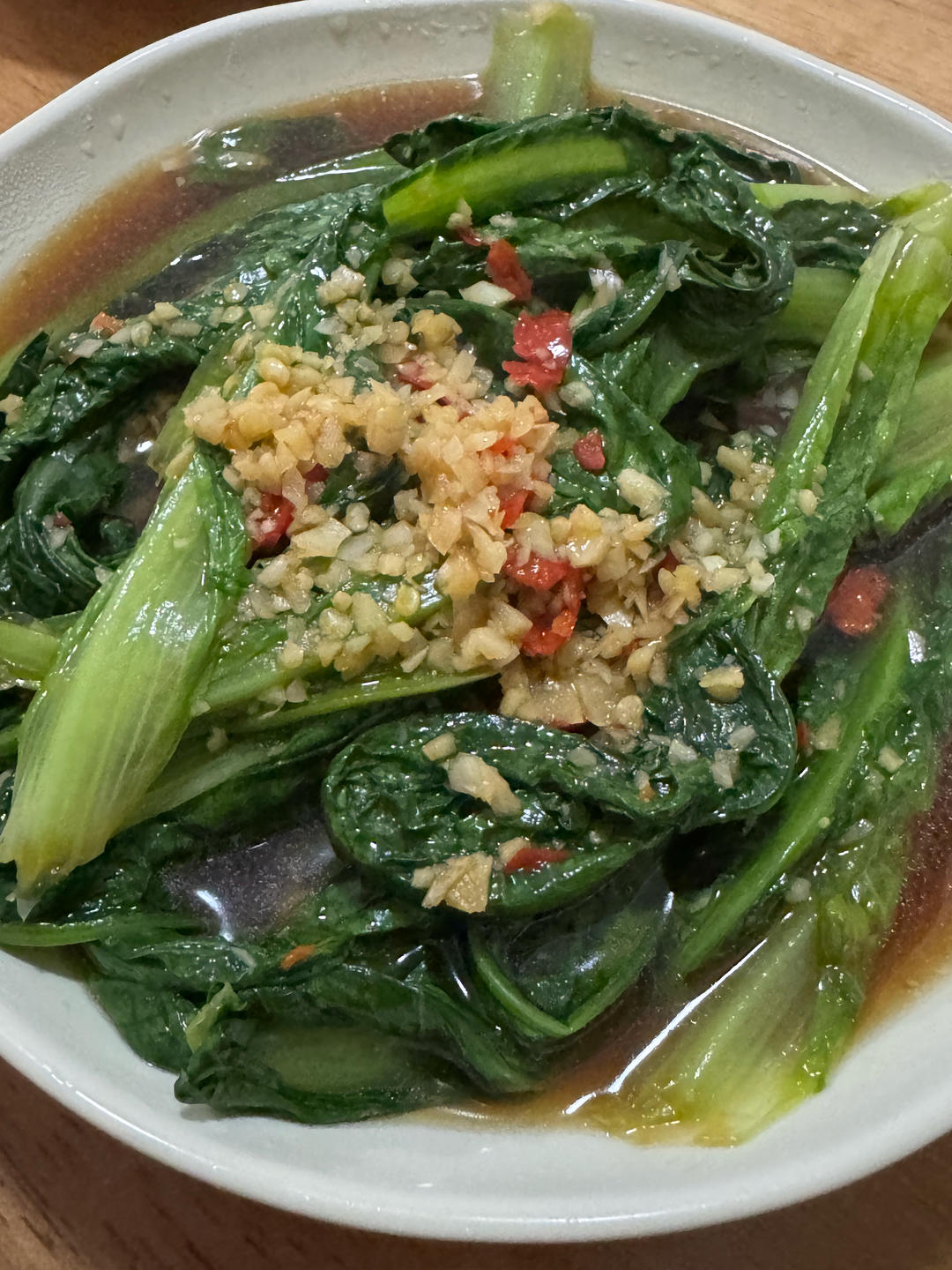 白灼油麦菜——晚间减肥餐