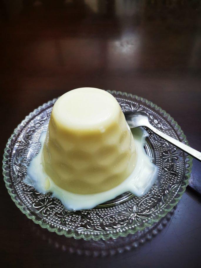 大风和然然做的香浓爽滑75豆乳布丁