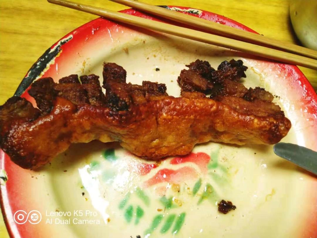 一次成功的脆皮五花肉