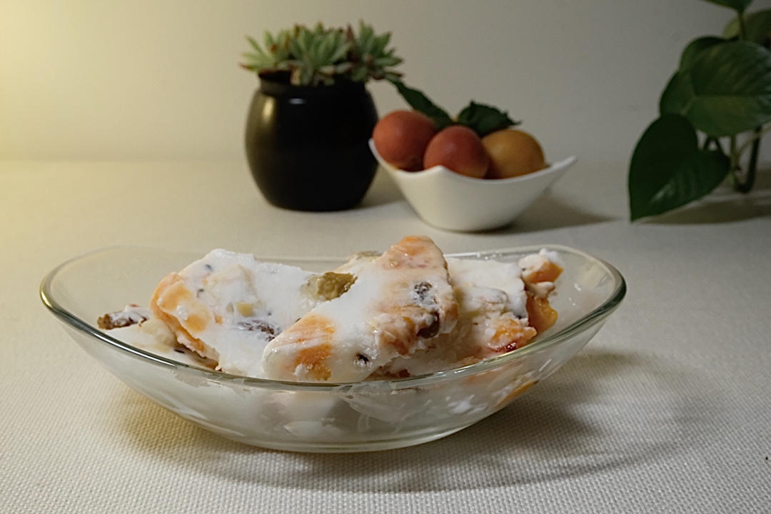 自制水果炒酸奶