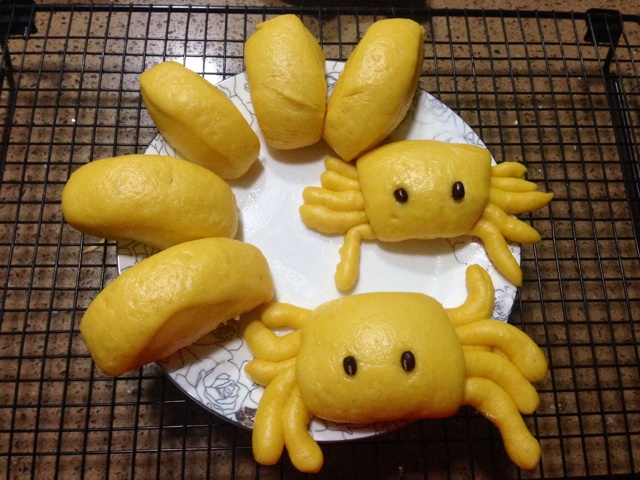 南瓜螃蟹馒头花样馒头