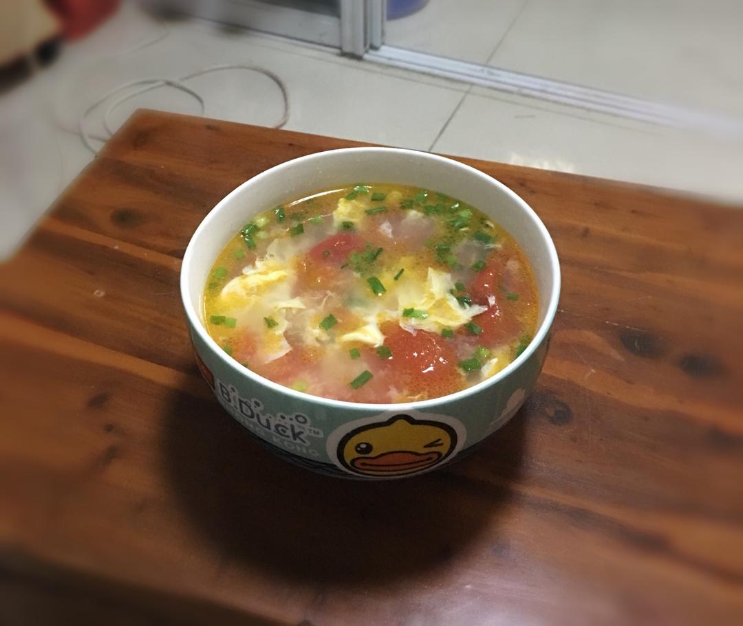 好喝到爆的西红柿鸡蛋汤