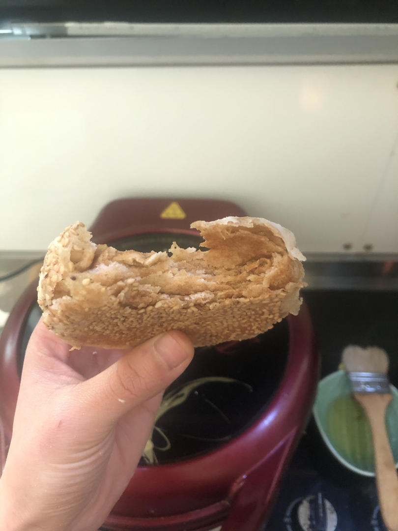 老北京麻酱烧饼 酥香可口 层次分明 附细节视频详解