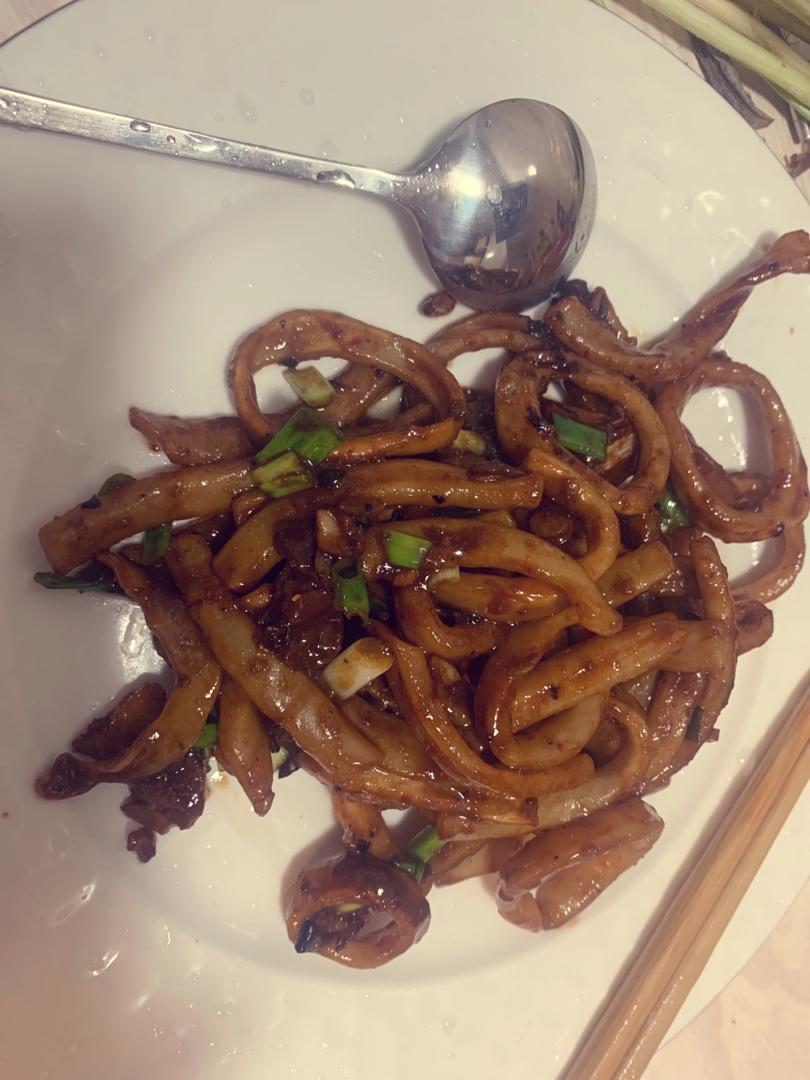 最好吃的酱爆鱿鱼圈