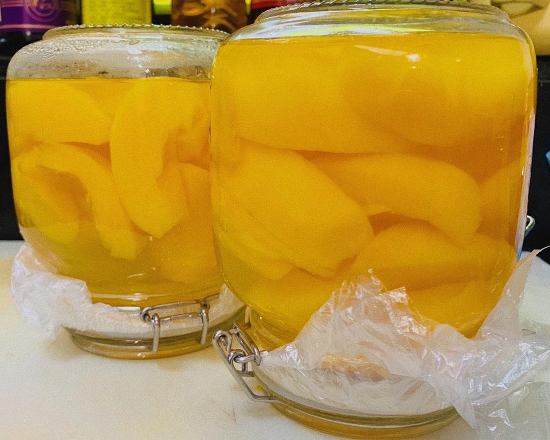 夏天必备糖水黄桃罐头