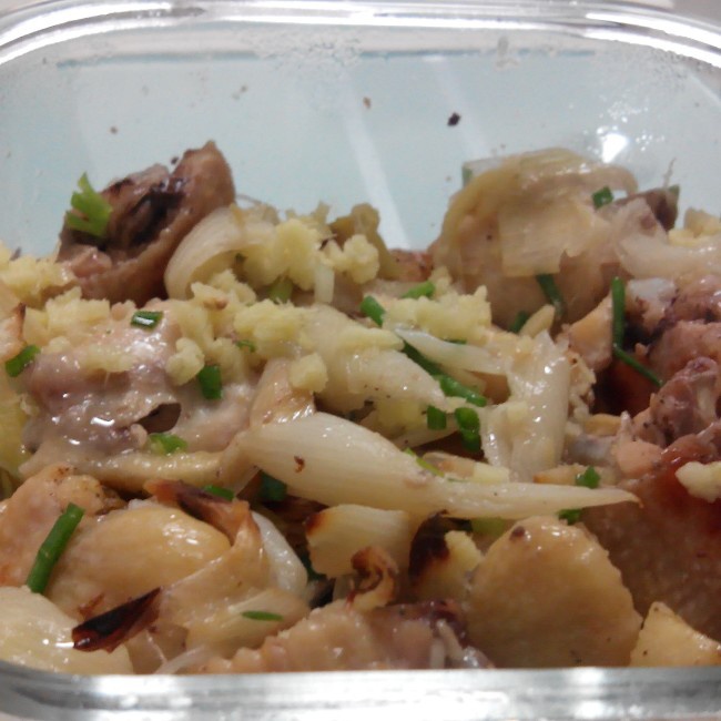 纸包烤葱油鸡