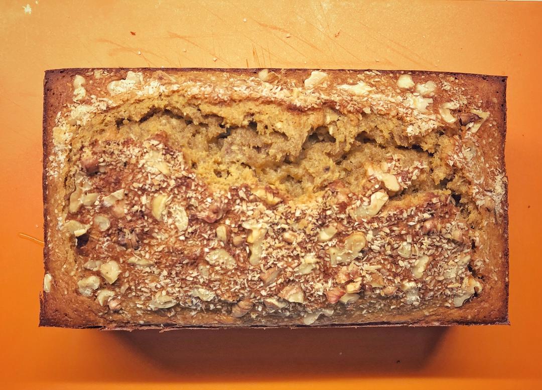 香蕉椰蓉核桃红糖蛋糕