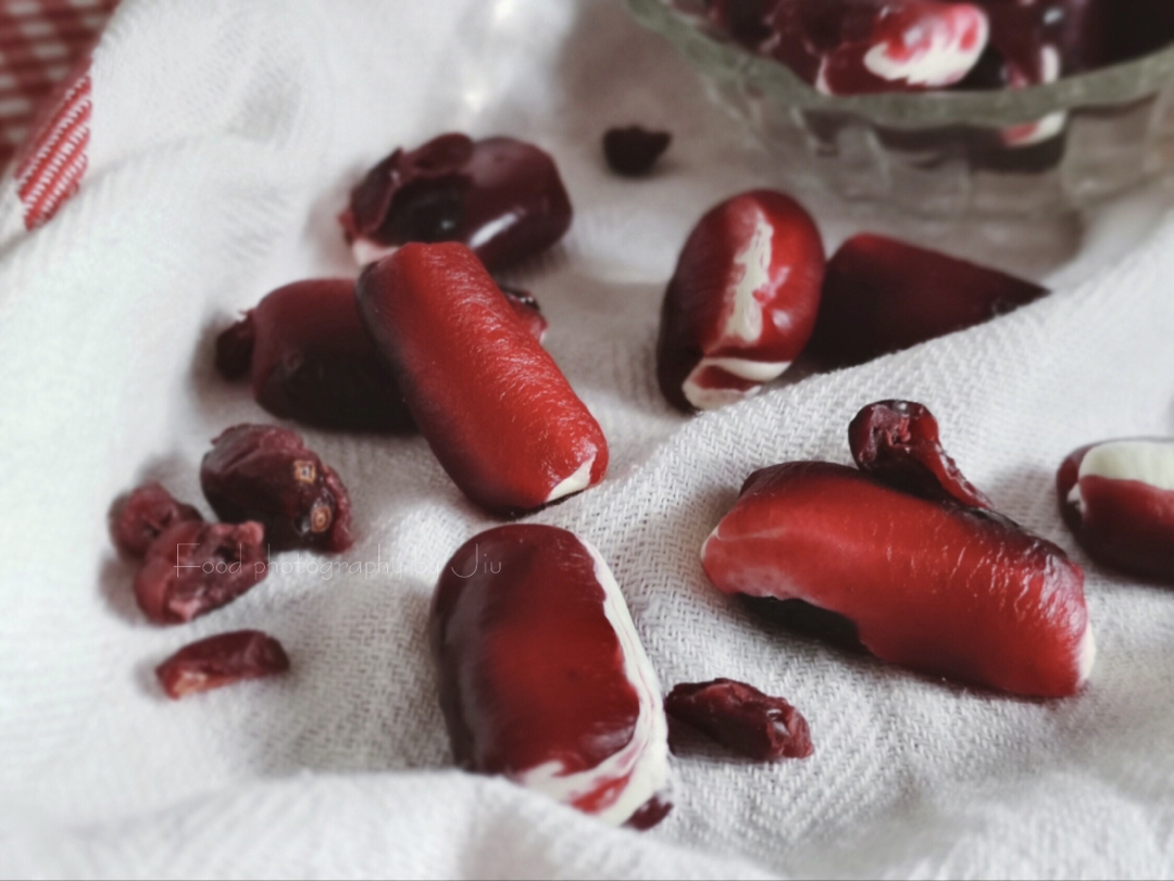红红火火 新年糖果Candy双莓奶香糖 树莓蔓越莓牛奶软糖 低甜度 快手熬糖