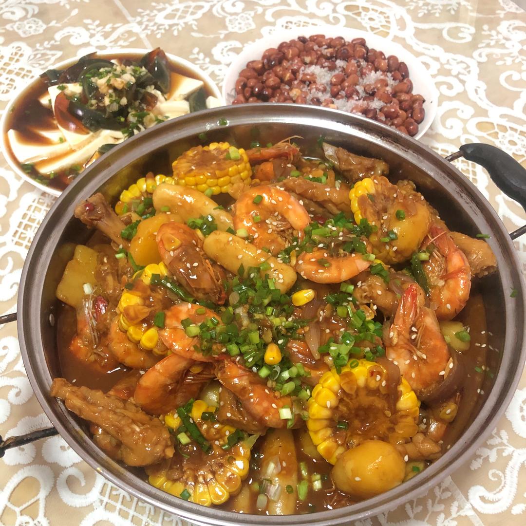肉蟹煲 虾煲