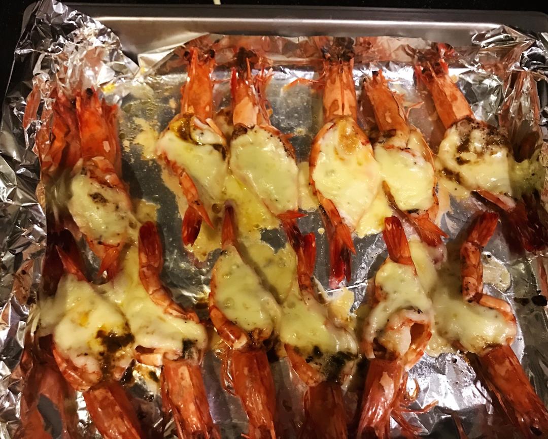 芝士沙拉酱焗大虾