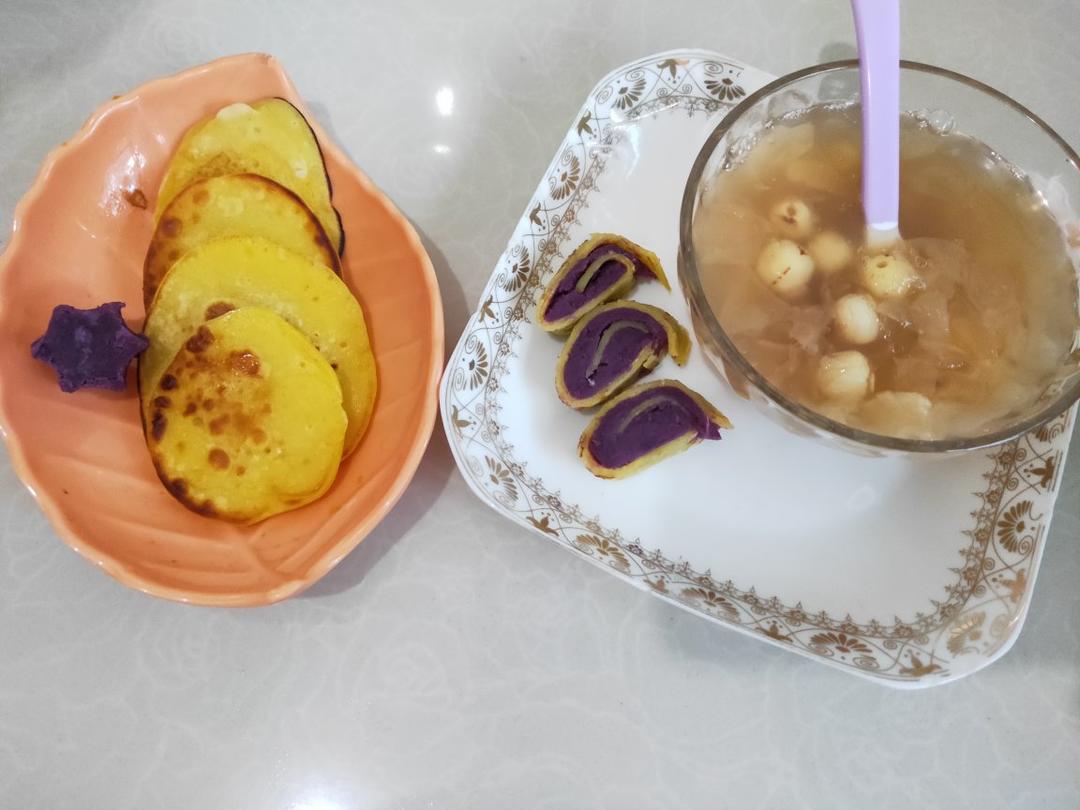 紫薯鸡蛋卷