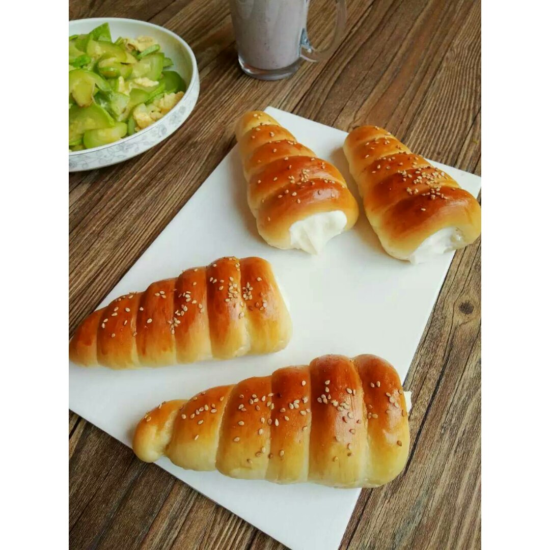 螺旋奶油面包卷