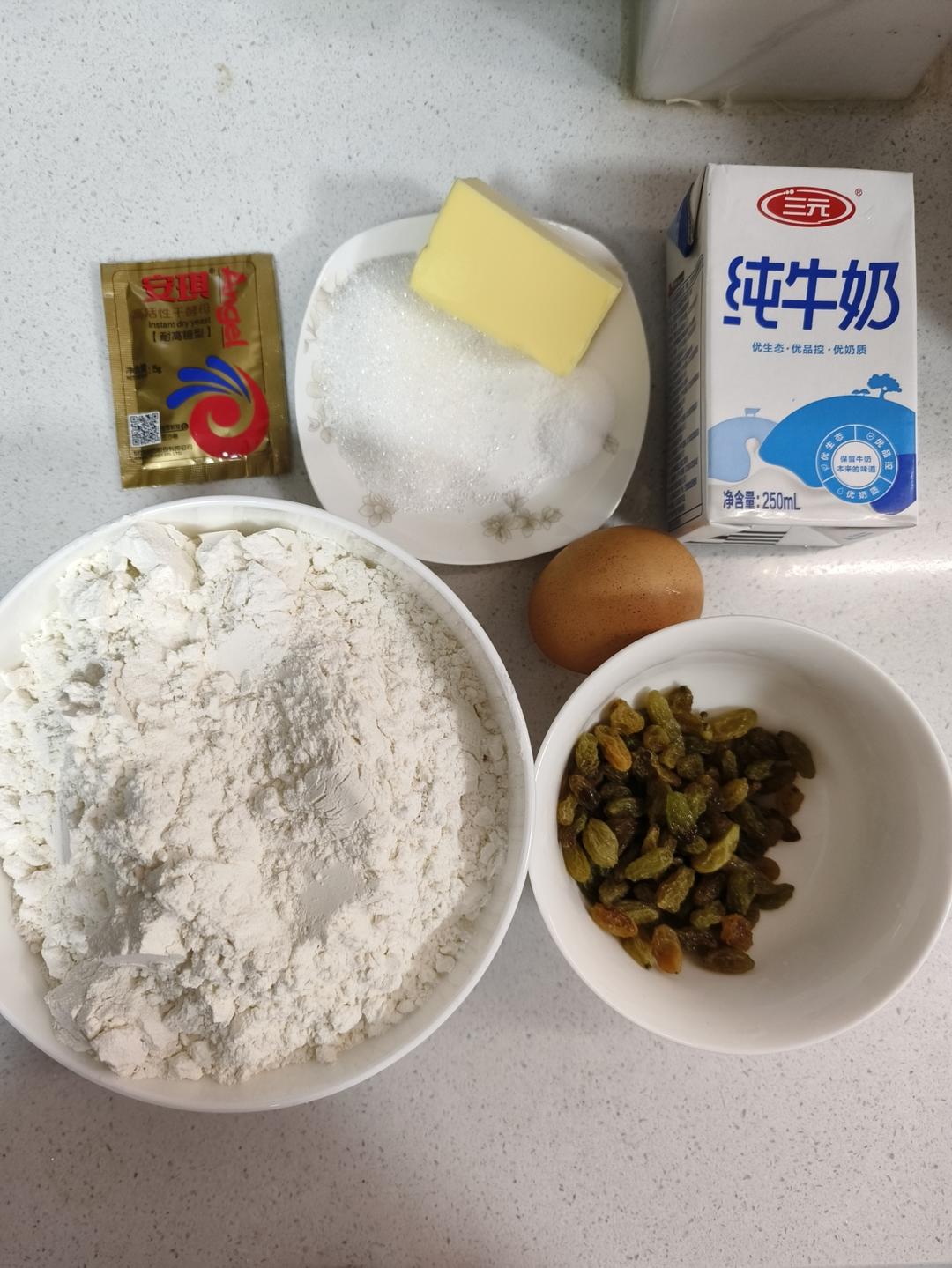 纯奶手撕吐司的做法 步骤1