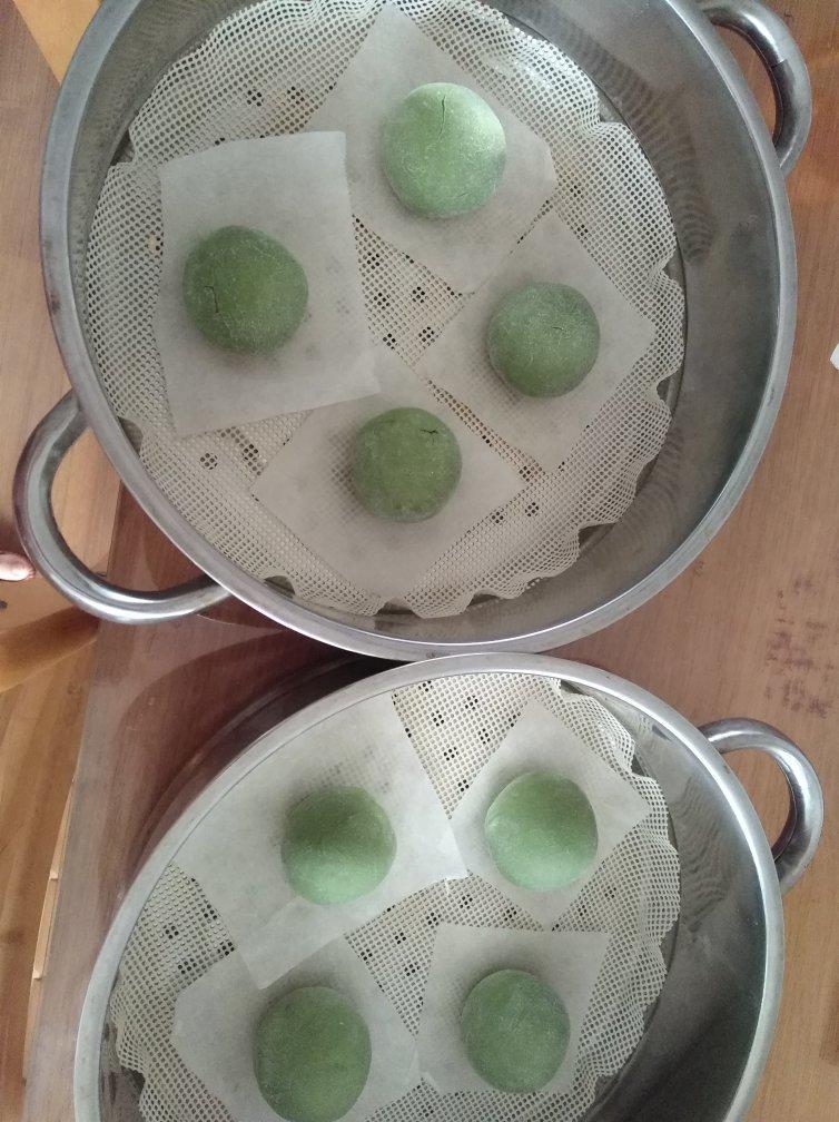 抹茶馒头（一次发酵）